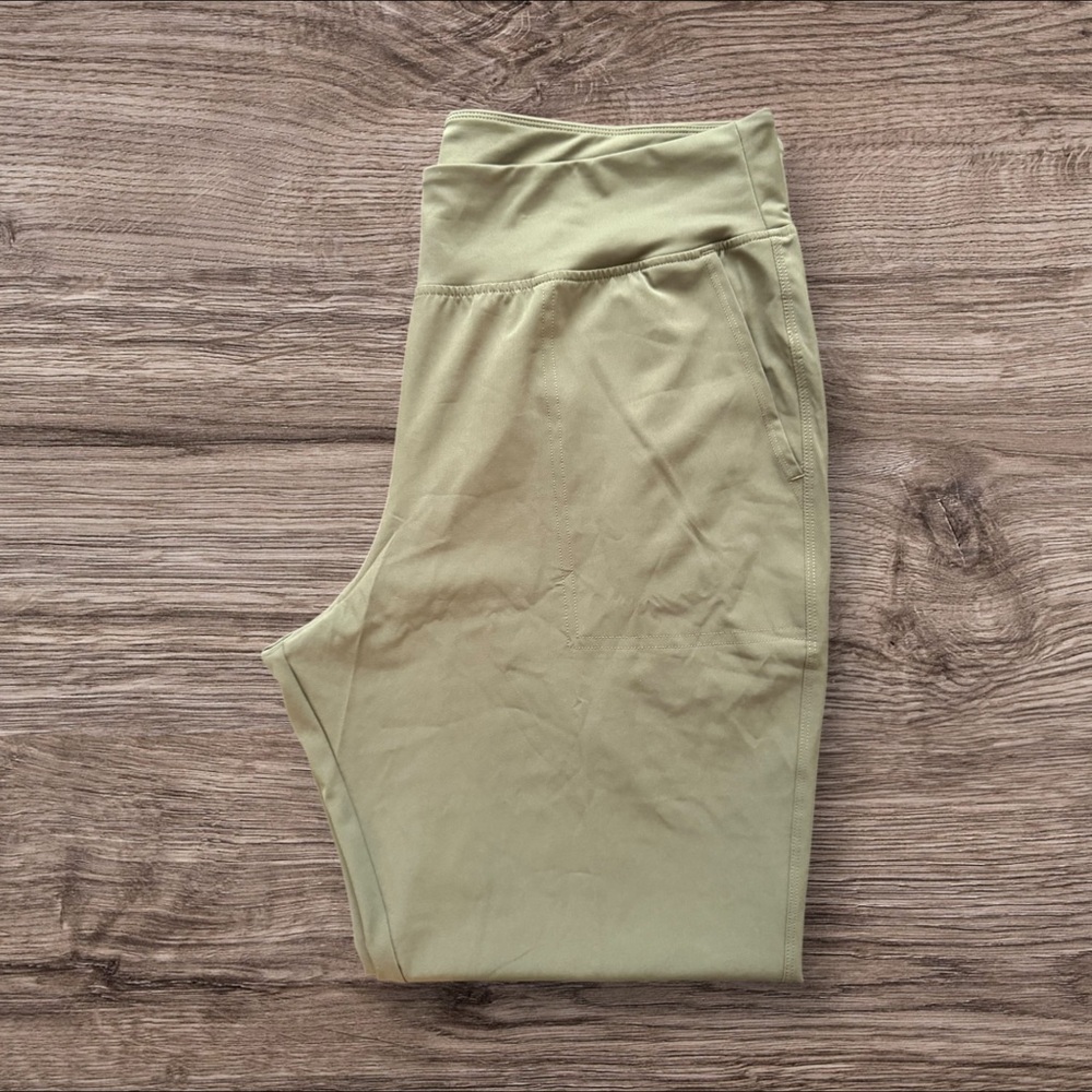 DSG Green Track Pants with Drawstring Waistband